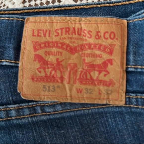 Levi's 513 Slim Straight Stretch Jeans size 32 x 32 - Picture 4 of 8